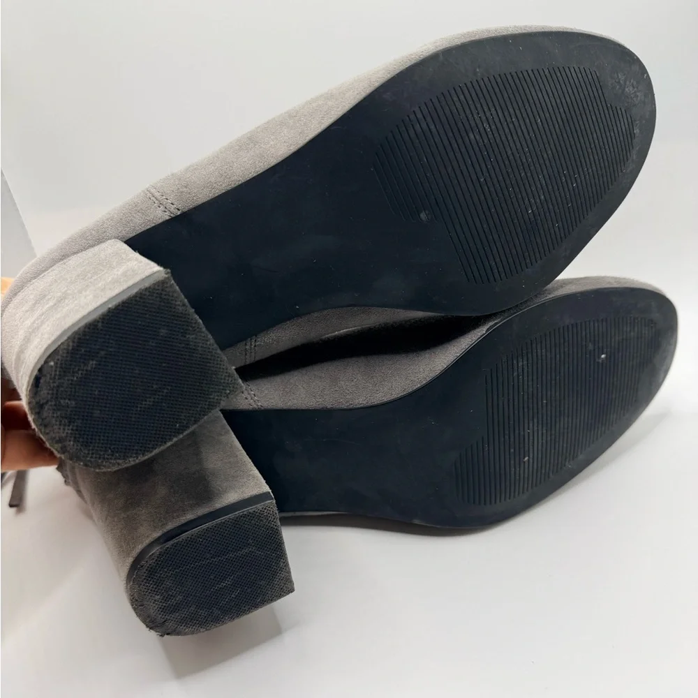 STEVE MADDEN‎ Cynthia Ankle Boot Booties Back Zipper Gray Suede Women’s Size 9
